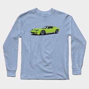 Lamborghini Miura in Verde (green) Long Sleeve T-Shirt